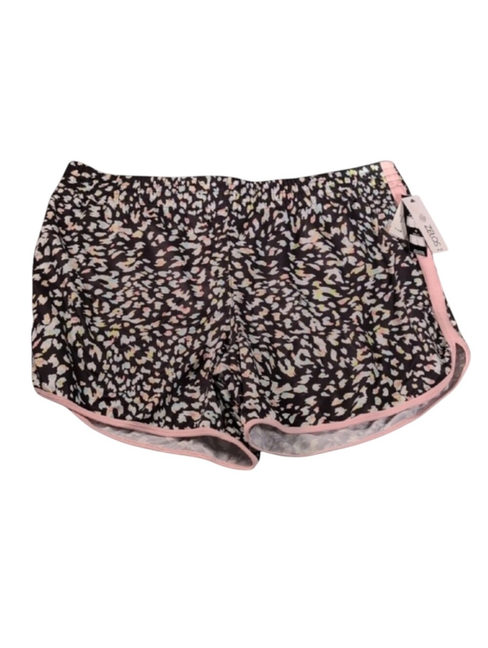 Zelos Black Animal Print Athletic Shorts 6" Inseam Size 2X